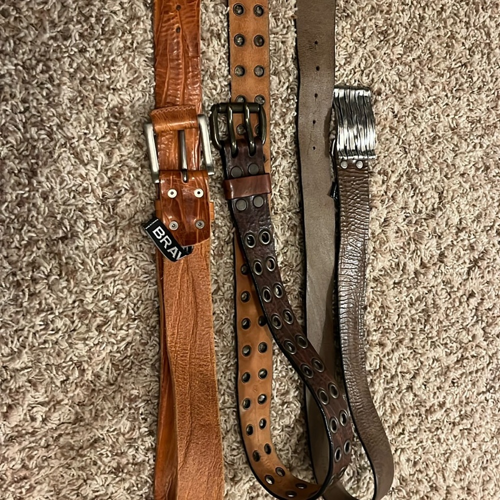 Assorted Brave Belts Size 32-34